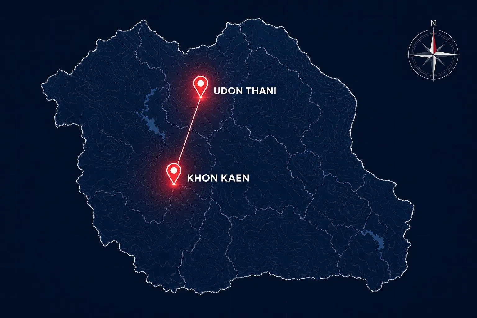 แผนที่ 2 สาขา NYC ในขอนแก่นและอุดรธานี